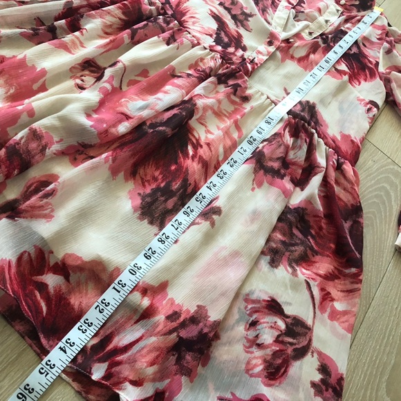 H&M Chiffon Floral Print Mini Dress Set Size XS - Picture 12 of 14